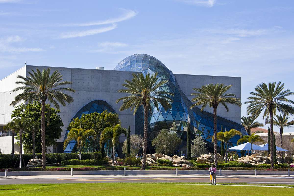 Exterior of the Dali Museum in St. Petersburg City, Florida