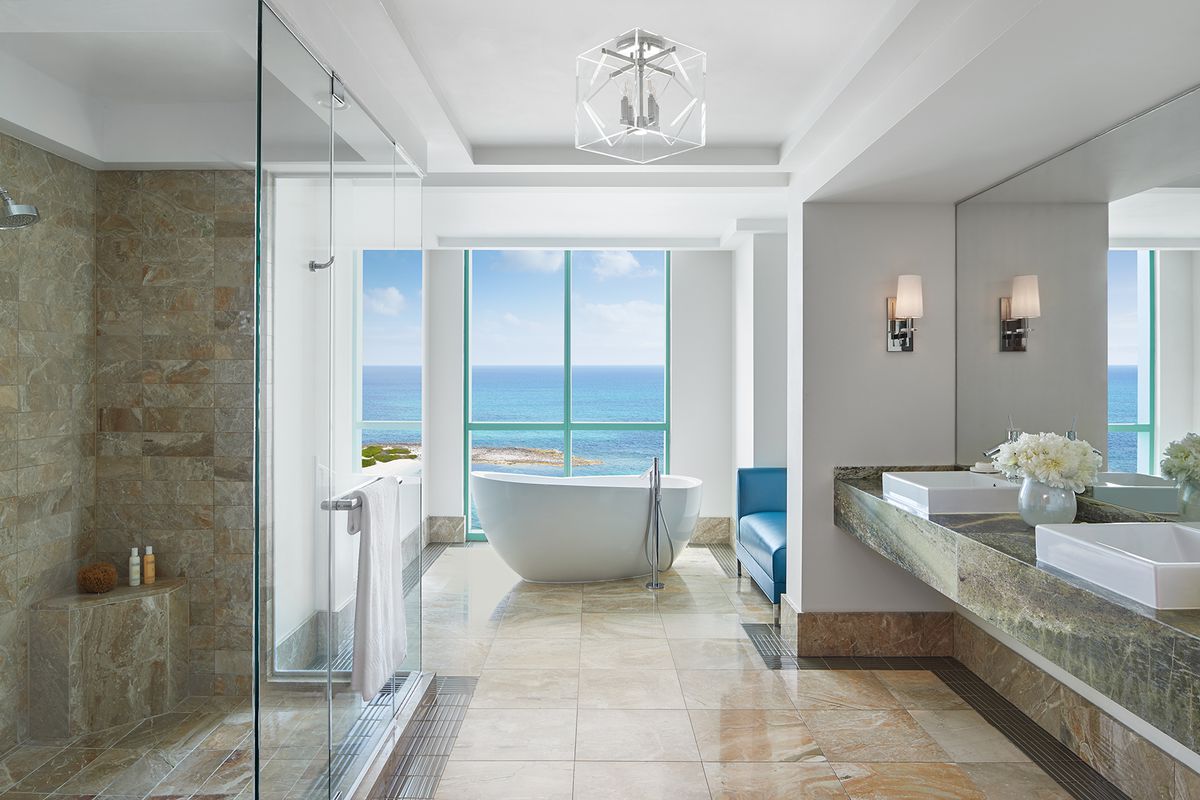 The Sapphire Suite Bathroom at The Cove at Atlantis Paradise Island