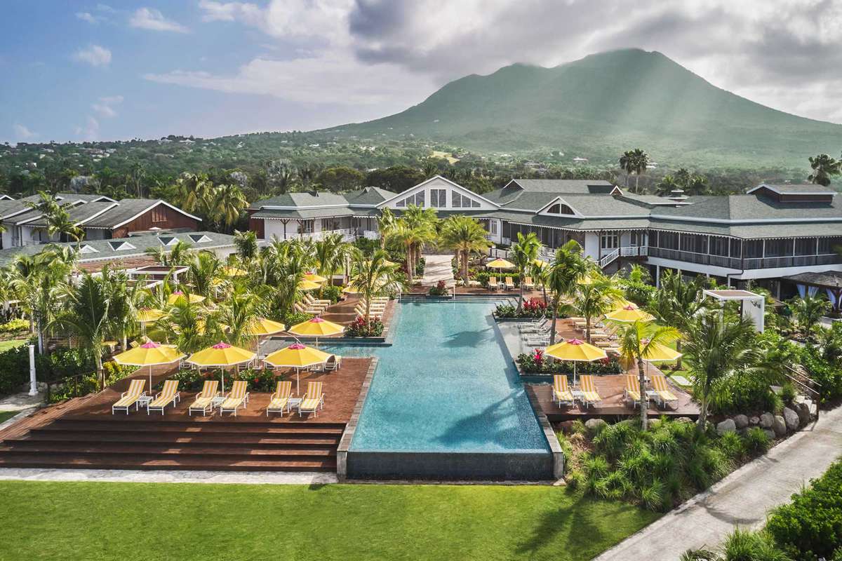 Pool at a the Four Seasons Resort Nevis
