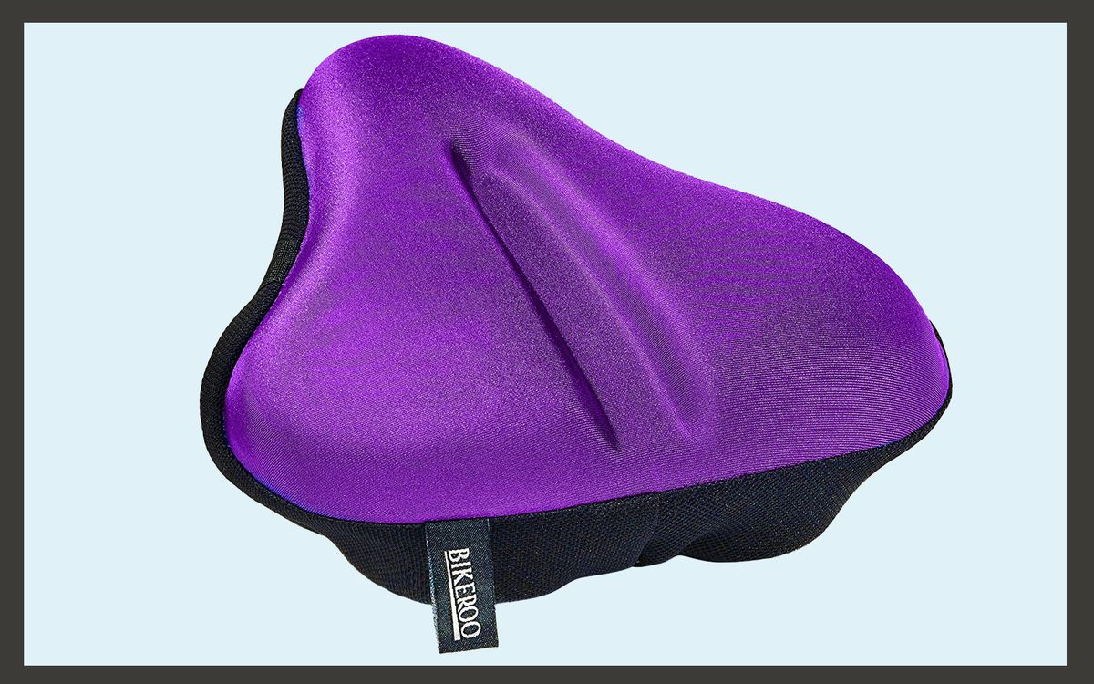 Bikeroo Bike Seat Cushion Padded Gel Wide Adjustable Cover
