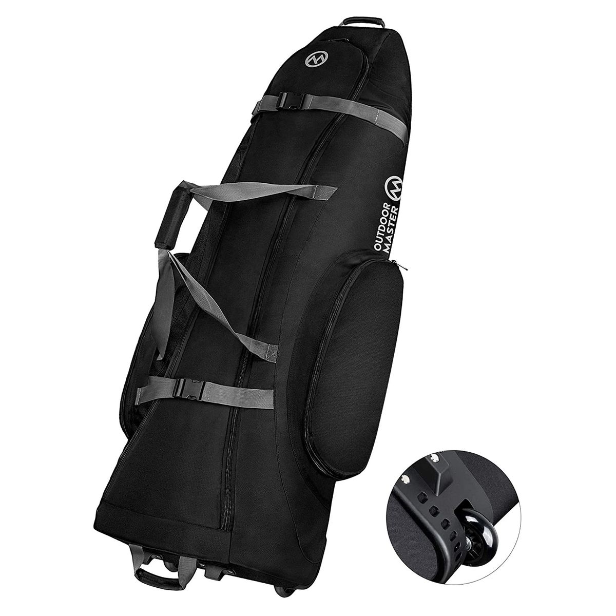 OutdoorMaster Padded Golf Club Travel Bag in Black