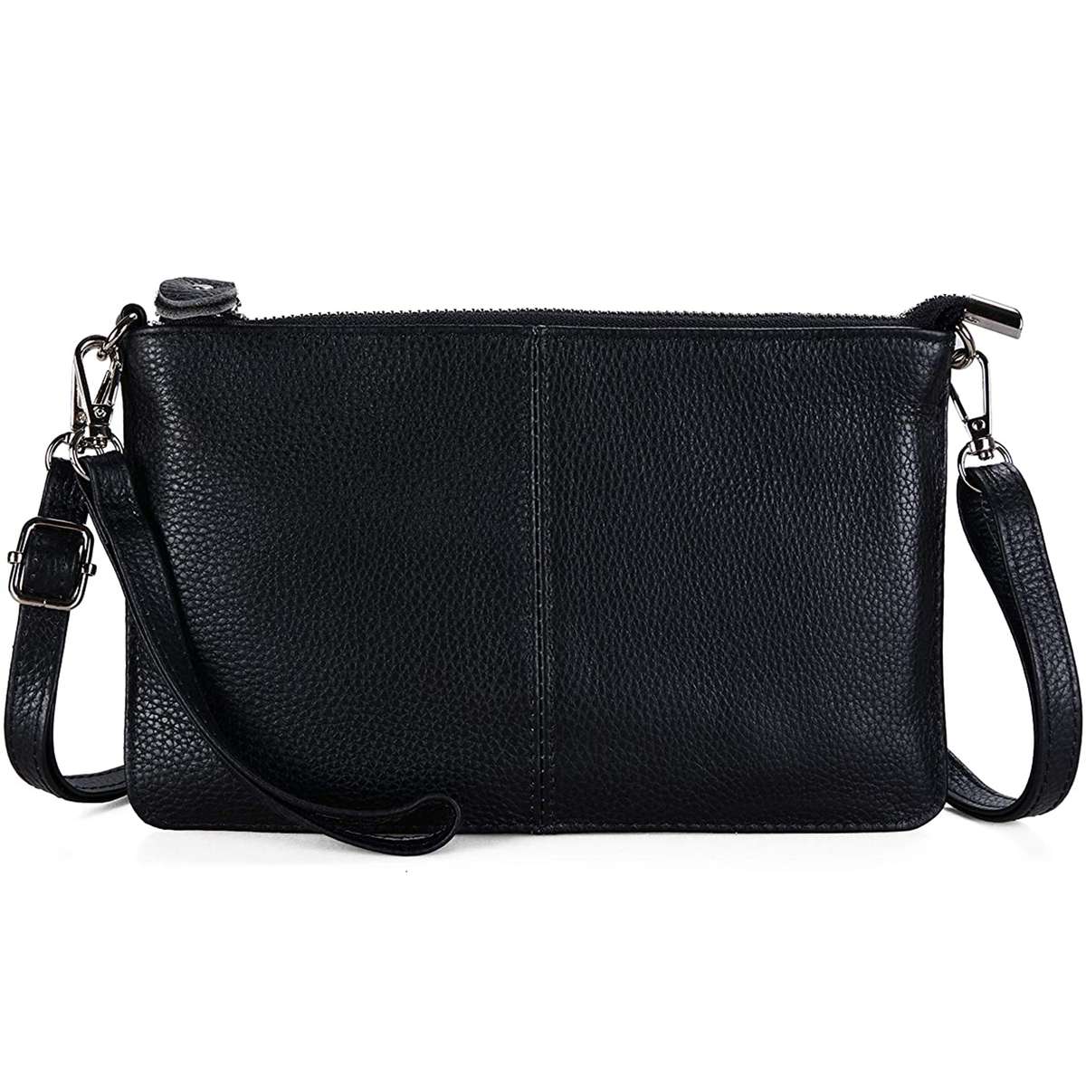 Befen Leather Wristlet Clutch Wallet Purses Small Flat Crossbody Bags