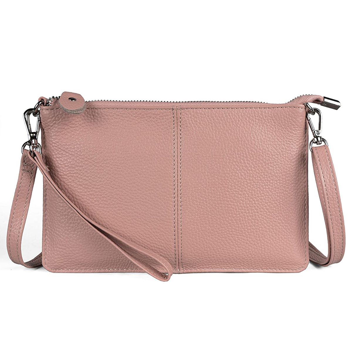 Befen Leather Wristlet Clutch Wallet Purses Small Flat Crossbody Bags