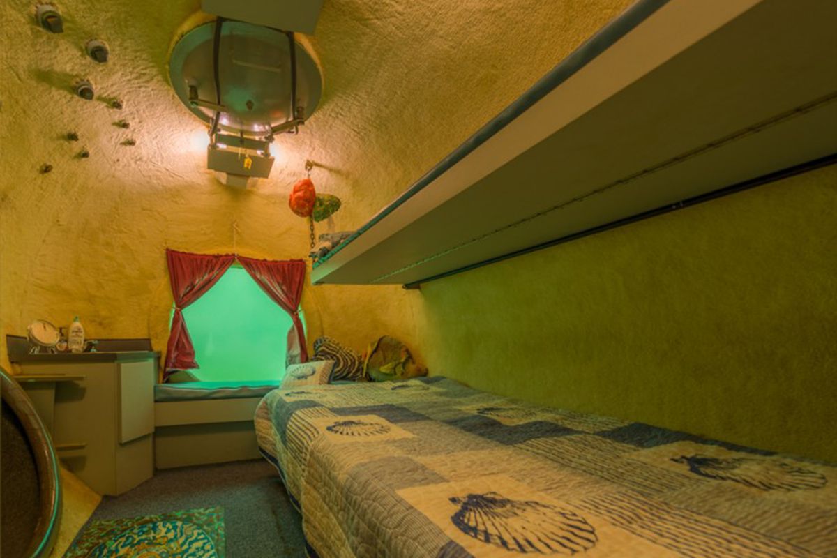The beds in Jules’ Undersea Lodge
