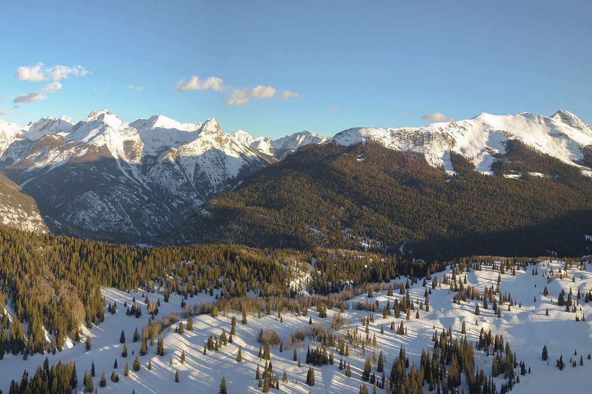 Panoramic View Of Snowcapped Mountains in Silverton