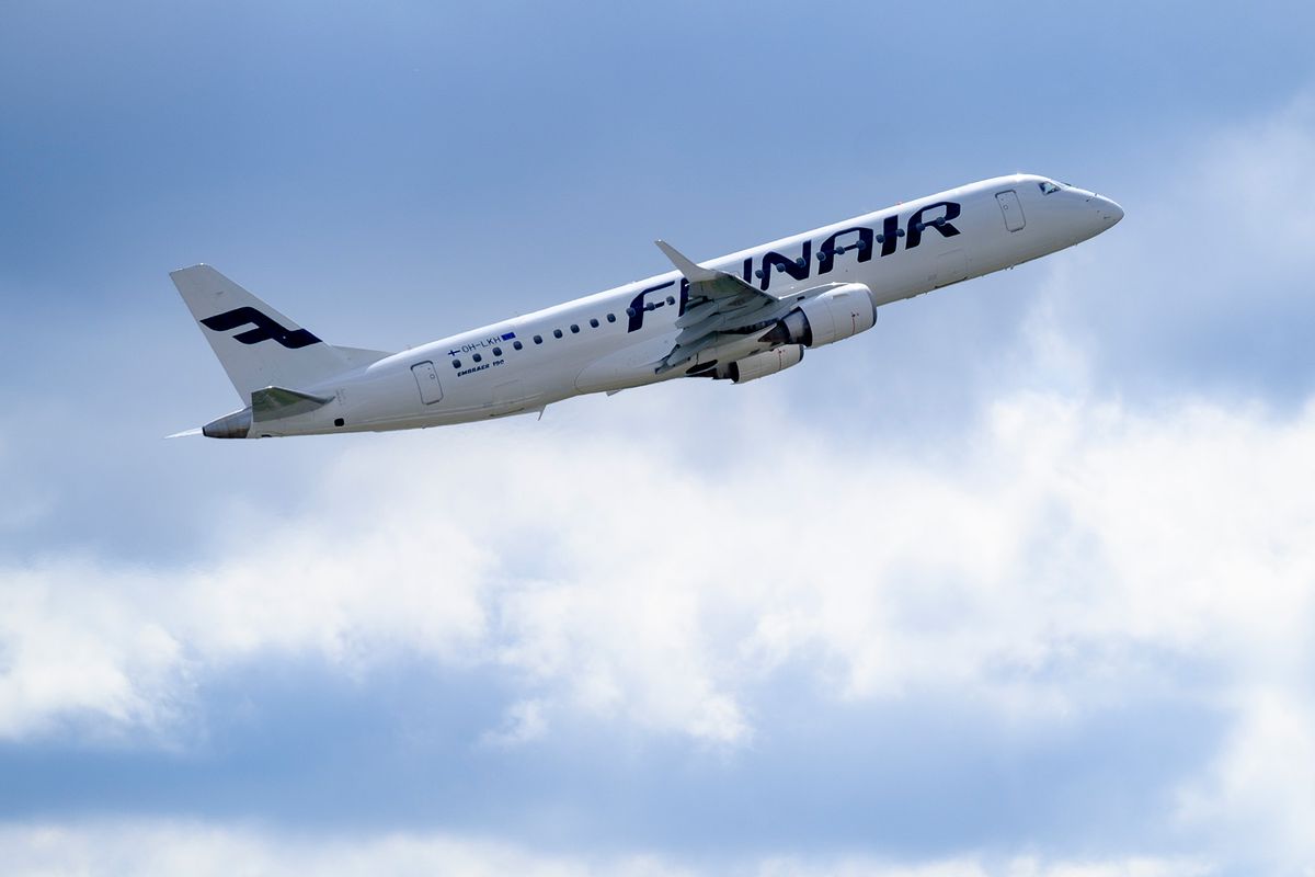 Finnair is taking off in the Brussels airport