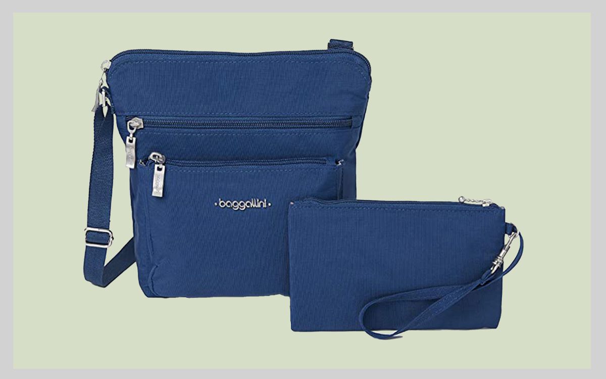 Baggallini womens Pocket With Rfid Crossbody Bags