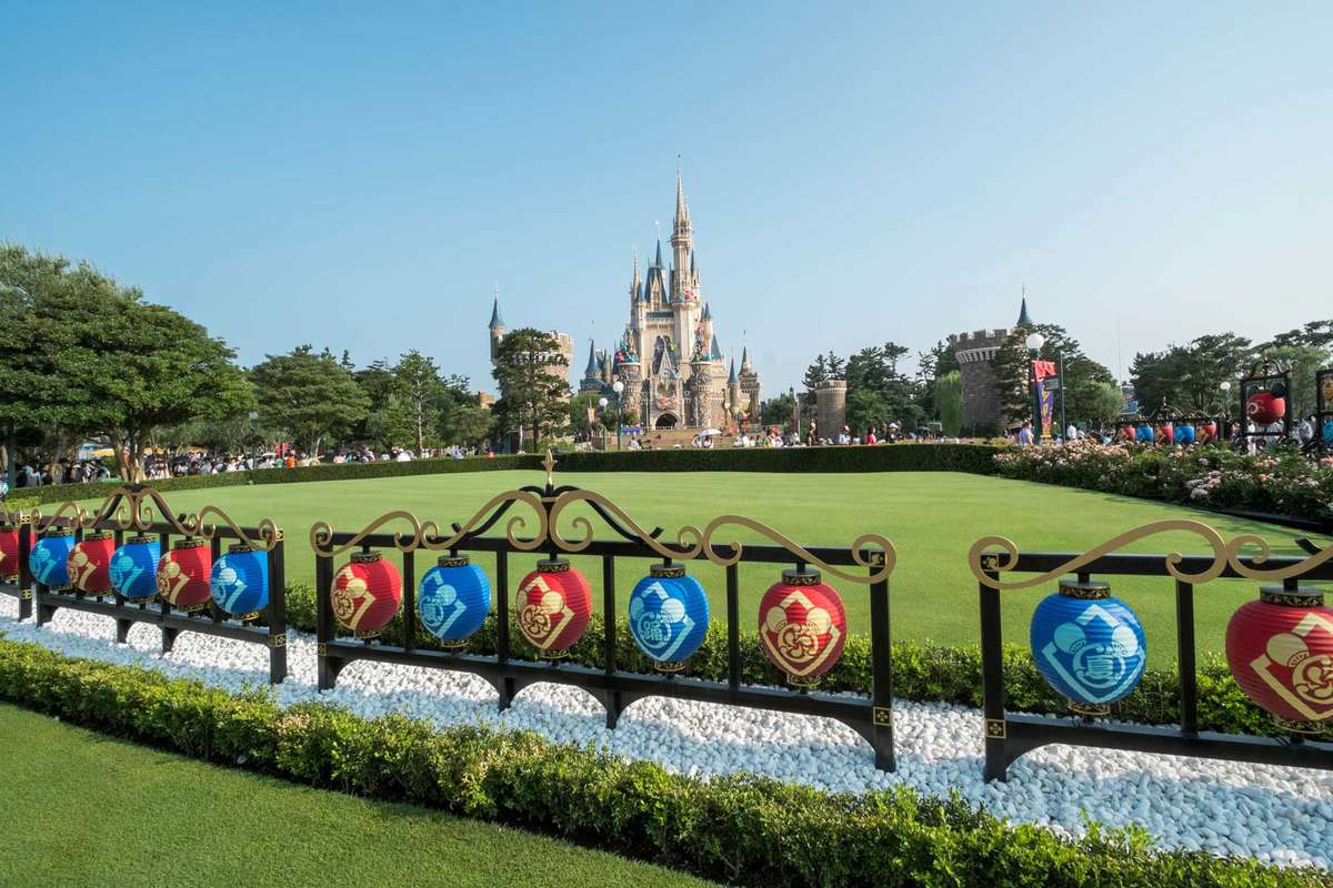 View of Disneyland Tokyo's castle