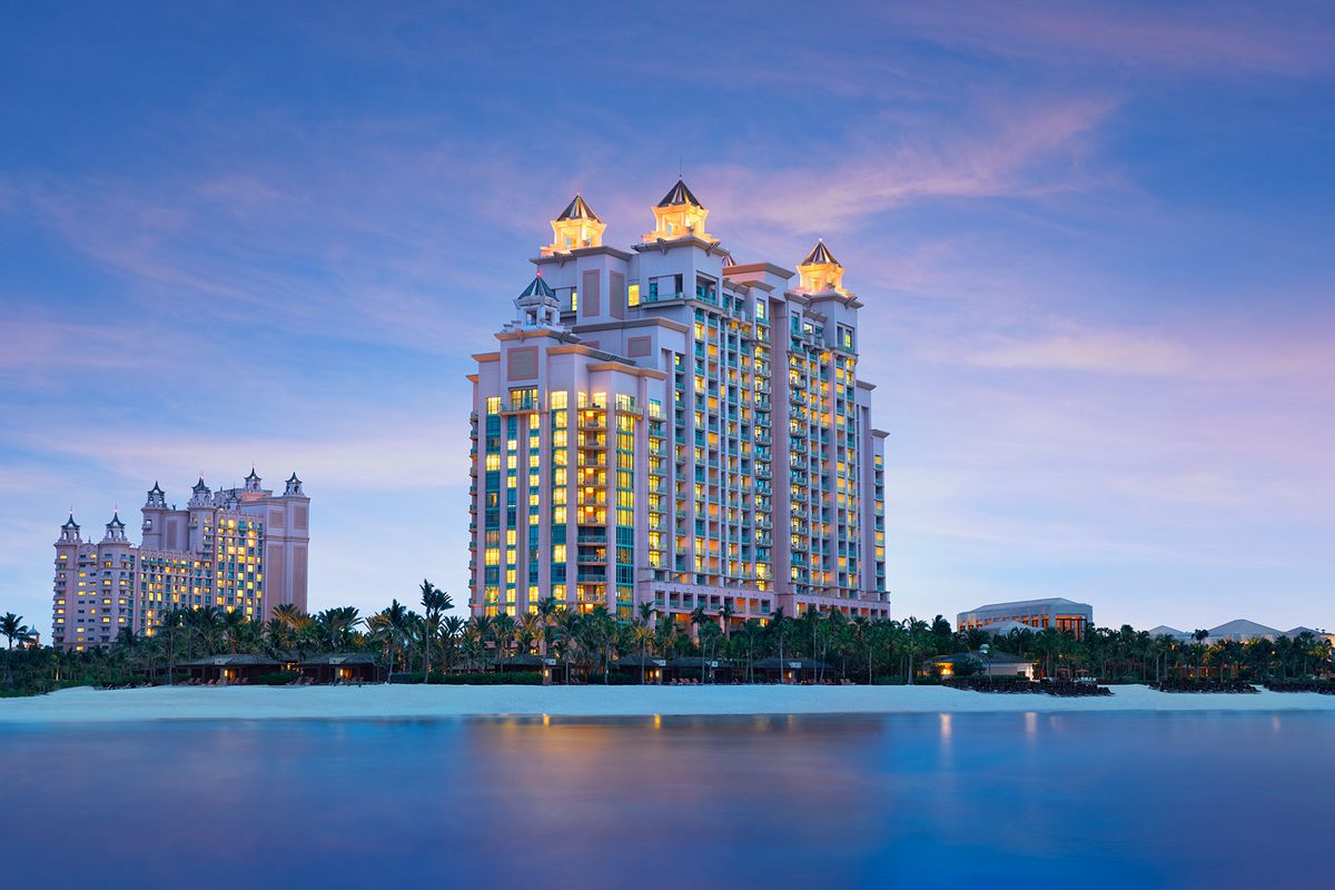 Exterior view of The Cove Atlantis from the water