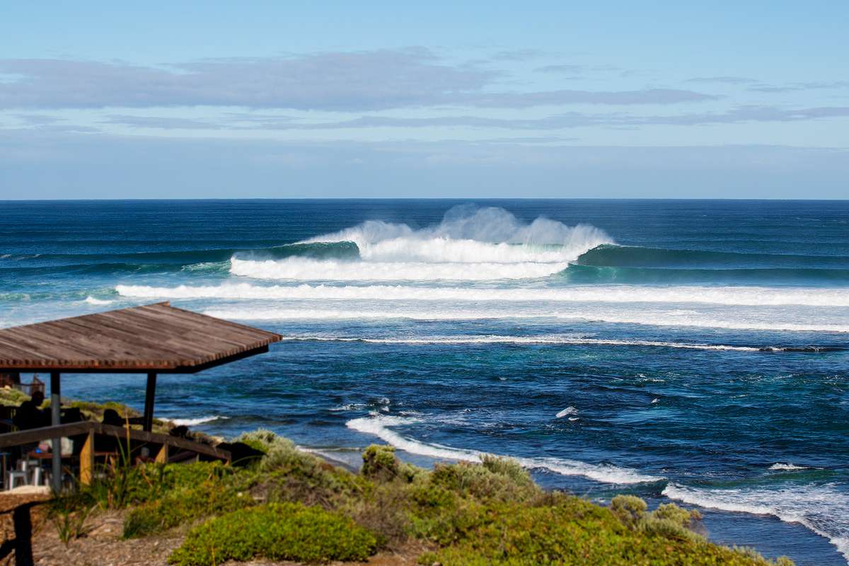 Great conditions for competiting during the 2015 Drug Aware Margaret River Pro at Margaret River, Western Australia, Australia.