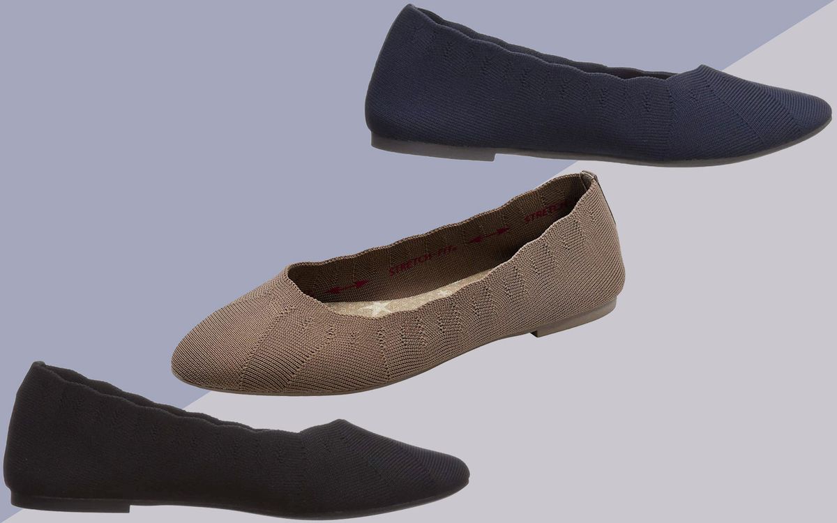 Ballet flats in neutral colors