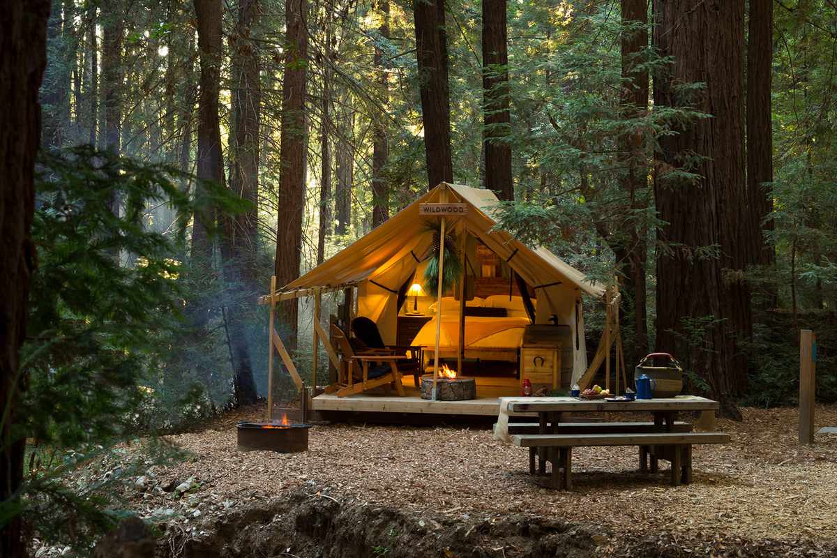 Glamping Accommodations at Ventana Campground in Big Sur, California