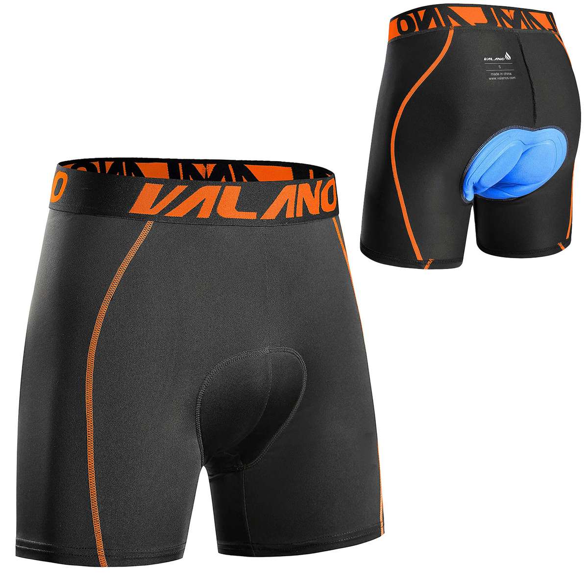 valano bike shorts orange