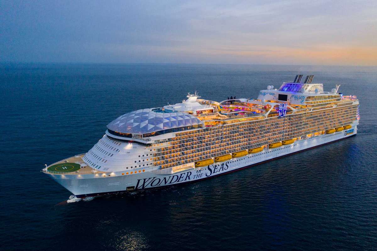 Royal Caribbean Wonder of the Seas, the current largest cruise ship