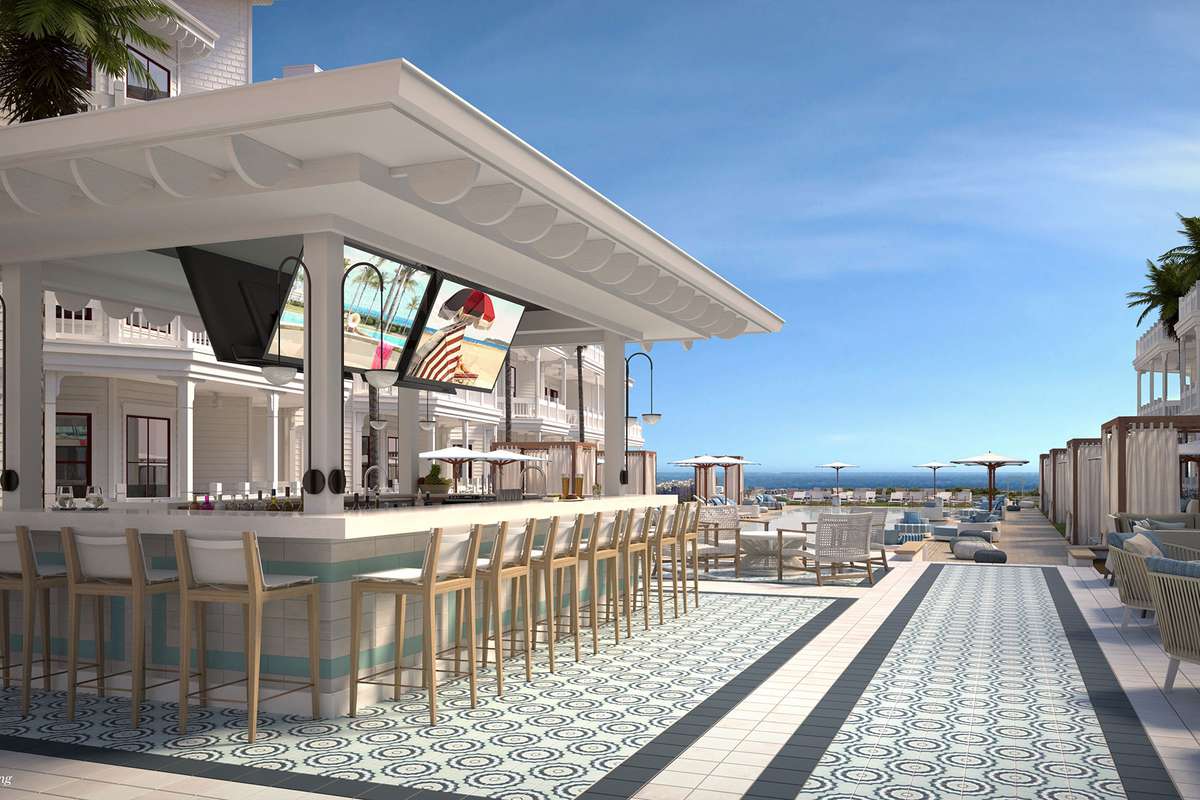 The pool bar at the Shore Houses at Hotel del Coronado