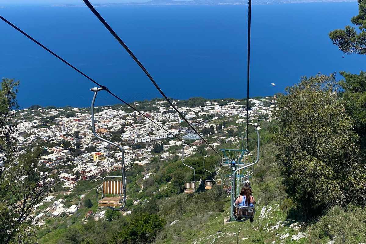 The Monte Solaro Chair Lift in Anacapri / Capri