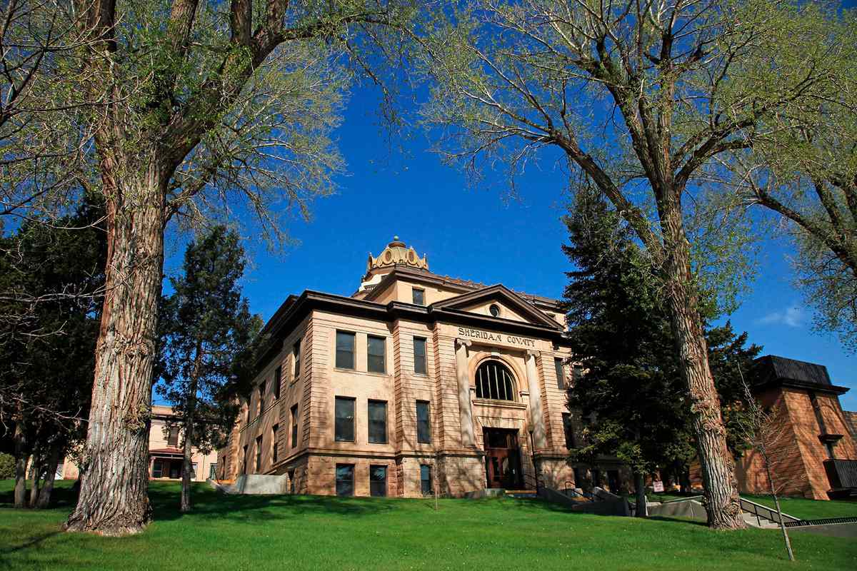 Sheridan County courthouse in Sheridan Wyoming