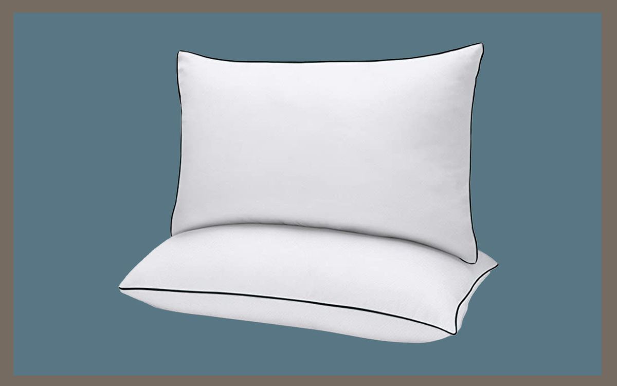 Bed Pillows for Sleeping 2 Pack Queen Size White