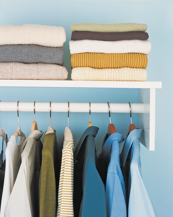 Hang or Fold? Here&#39;s the Best Way to Sort and Store All of Your Clothes |  Martha Stewart