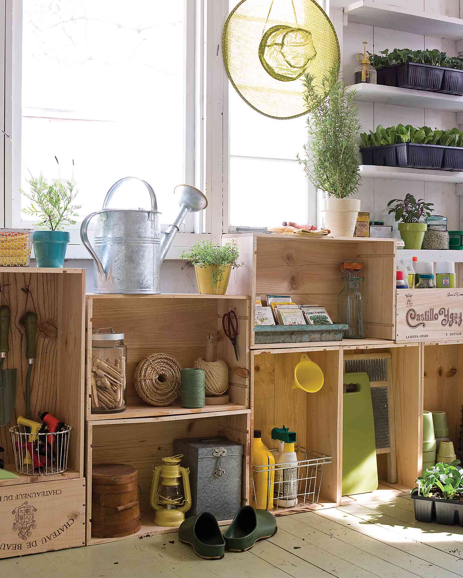 Create Garden Shed Crate Cabinets