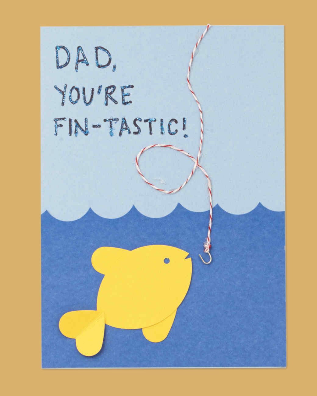fish fathers day card