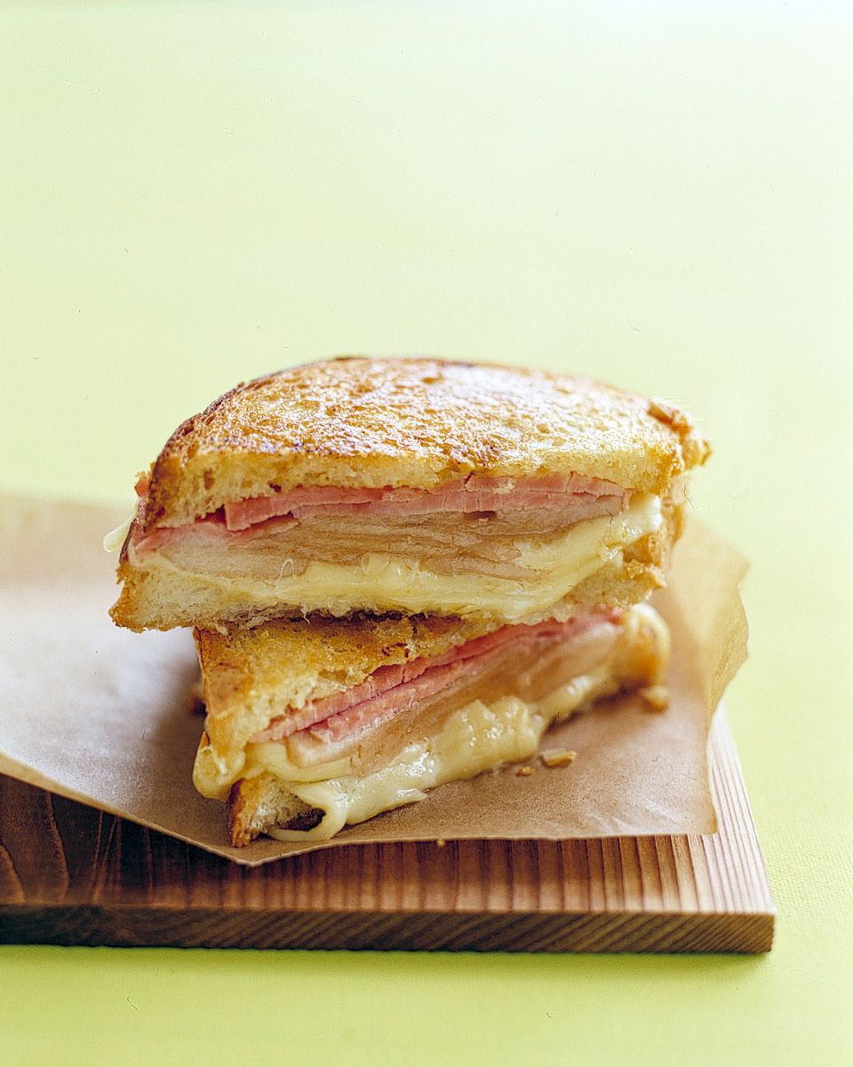 Grilled Ham and Cheese with Pears
