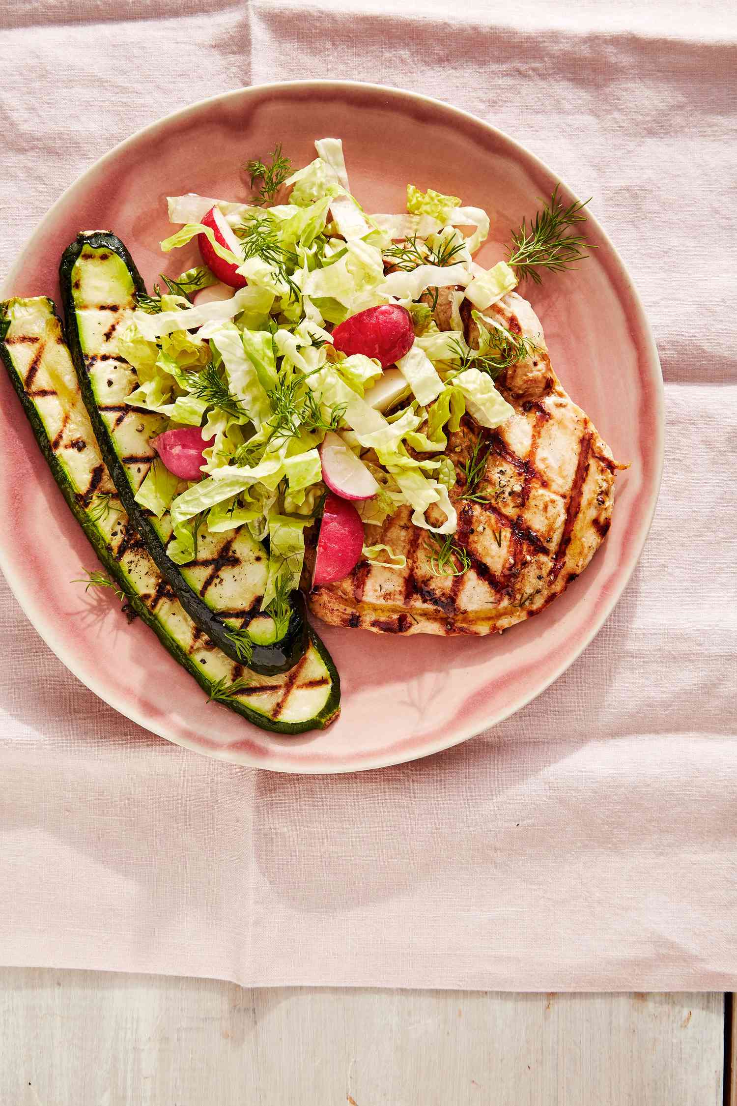 Grilled-Chicken-and-Zucchini Salad recipe