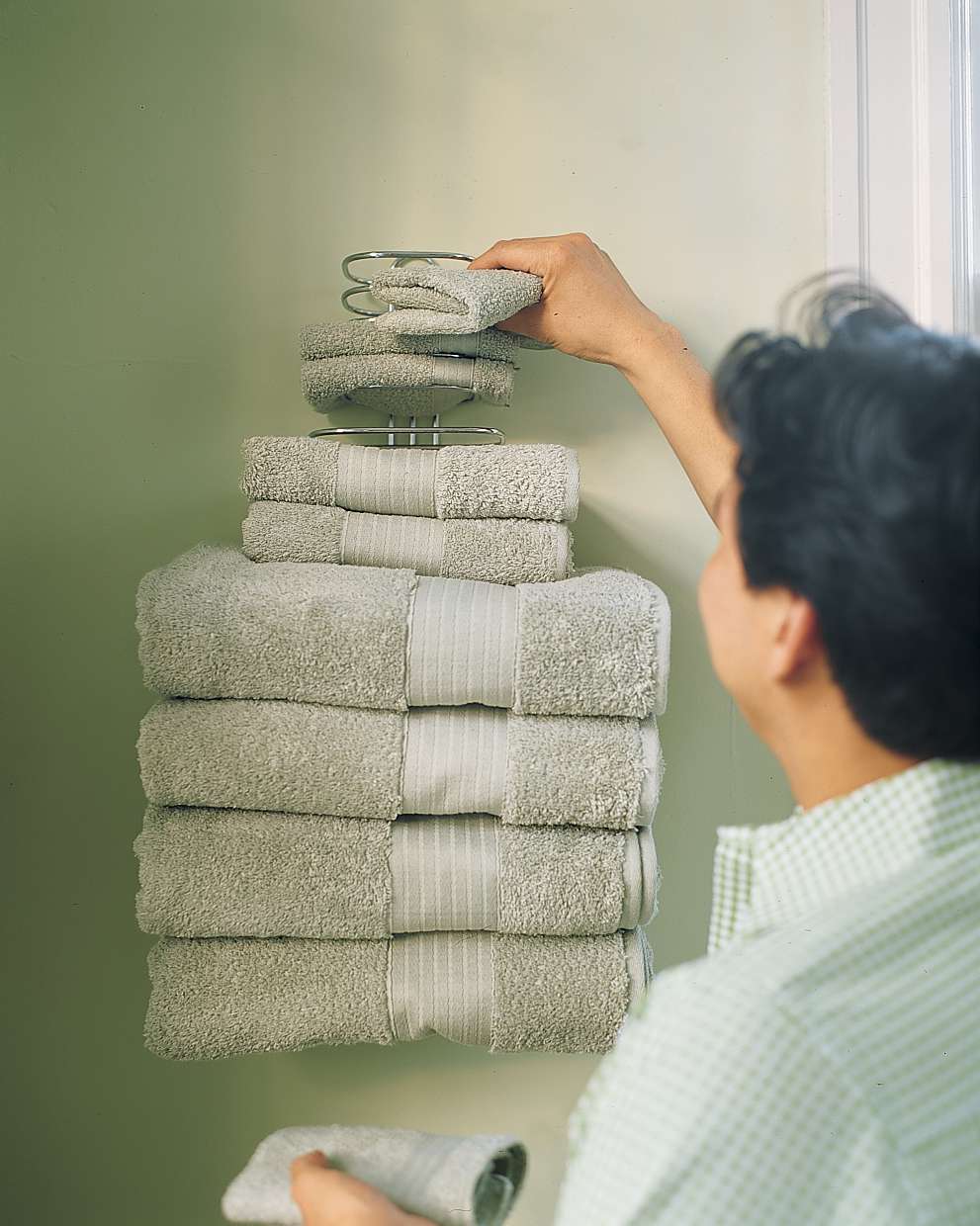 Vertical Folded Towel Rack