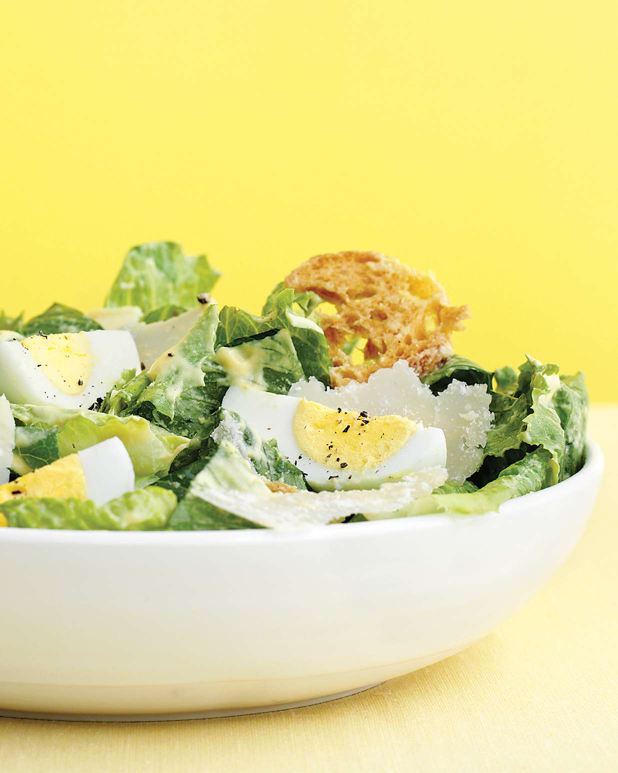 Caesar Salad with Hard-Cooked Eggs