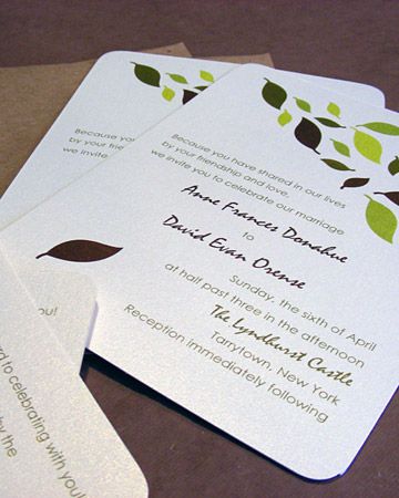 Leaf Invitations