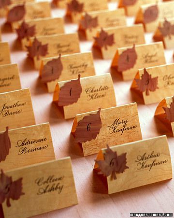 Wooden Seating Cards
