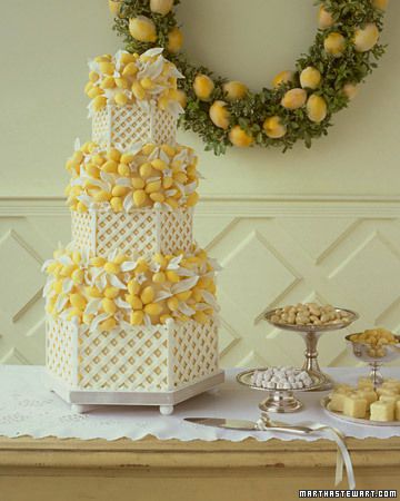 Lemon Wedding Cake