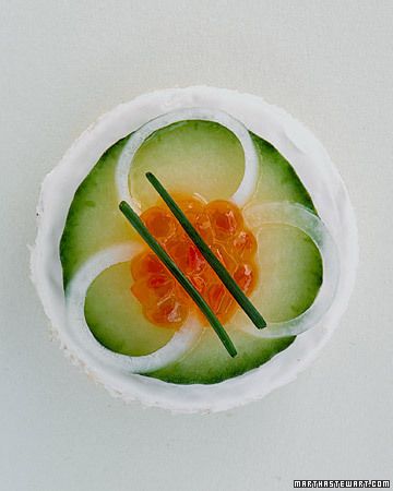 Cucumber with Roe and Chives