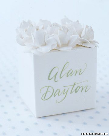 White Box with Flower