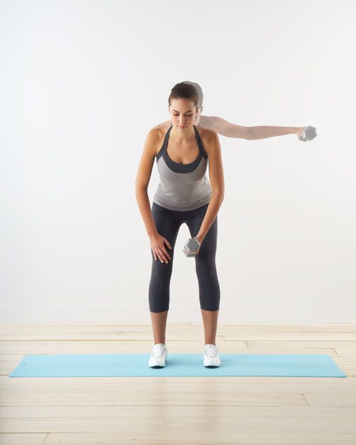 Reverse fly: for shoulders, abs, and back