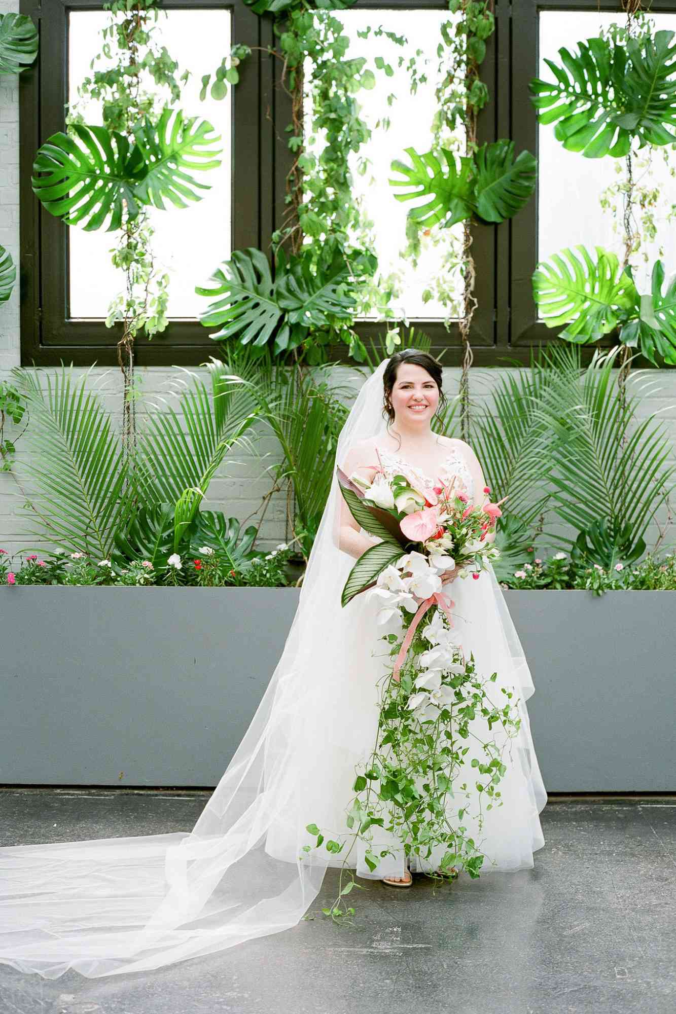 bride portrait bouquet