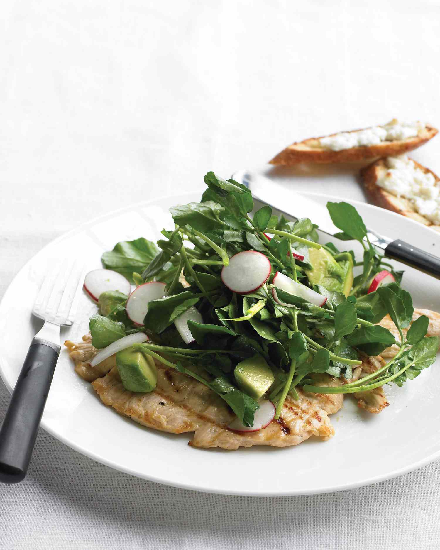 Chicken with Watercress Salad