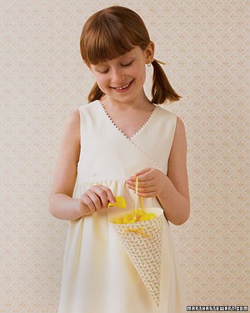 Paper Cone for Flower Girls