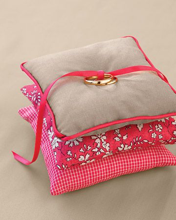 Ring Pillow with Ribbon