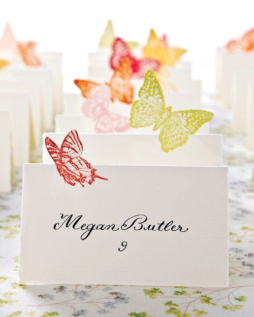 Butterfly Seating Cards