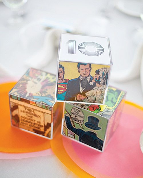 Comic Book Table Numbers
