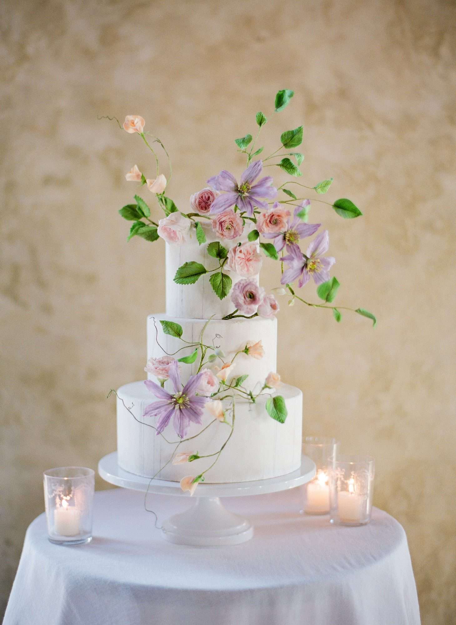 pastel wedding cake jose villa maggie austin