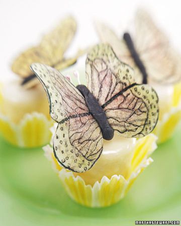 Petits-Fours with Butterflies