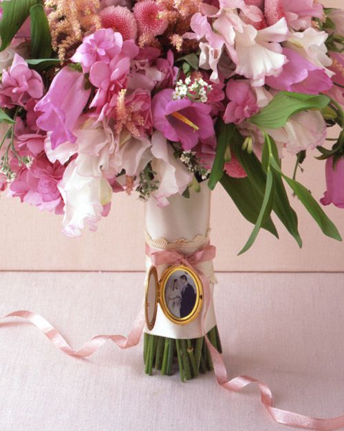 Winter 2008, Wedding Bouquet with an Antique Locket