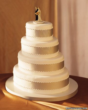 Grosgrain Ribbon Wedding Cake