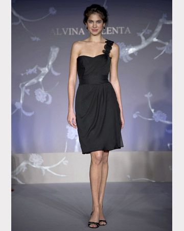 Black Asymmetrical Short Dress