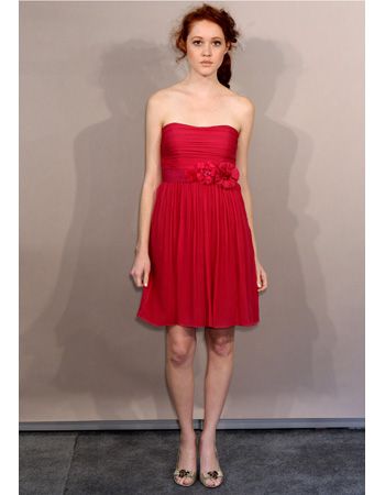 Short Bridesmaid Dress in Red