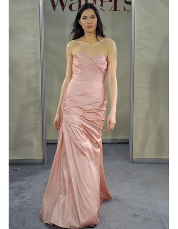 Floor-Length Bridesmaid Dress in Pink