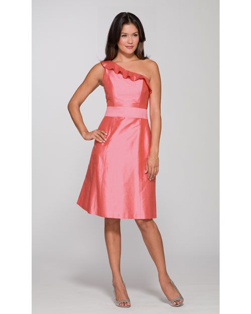 Short Pink Bridesmaid Dress