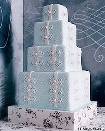 Handkerchief-Inspired Wedding Cake
